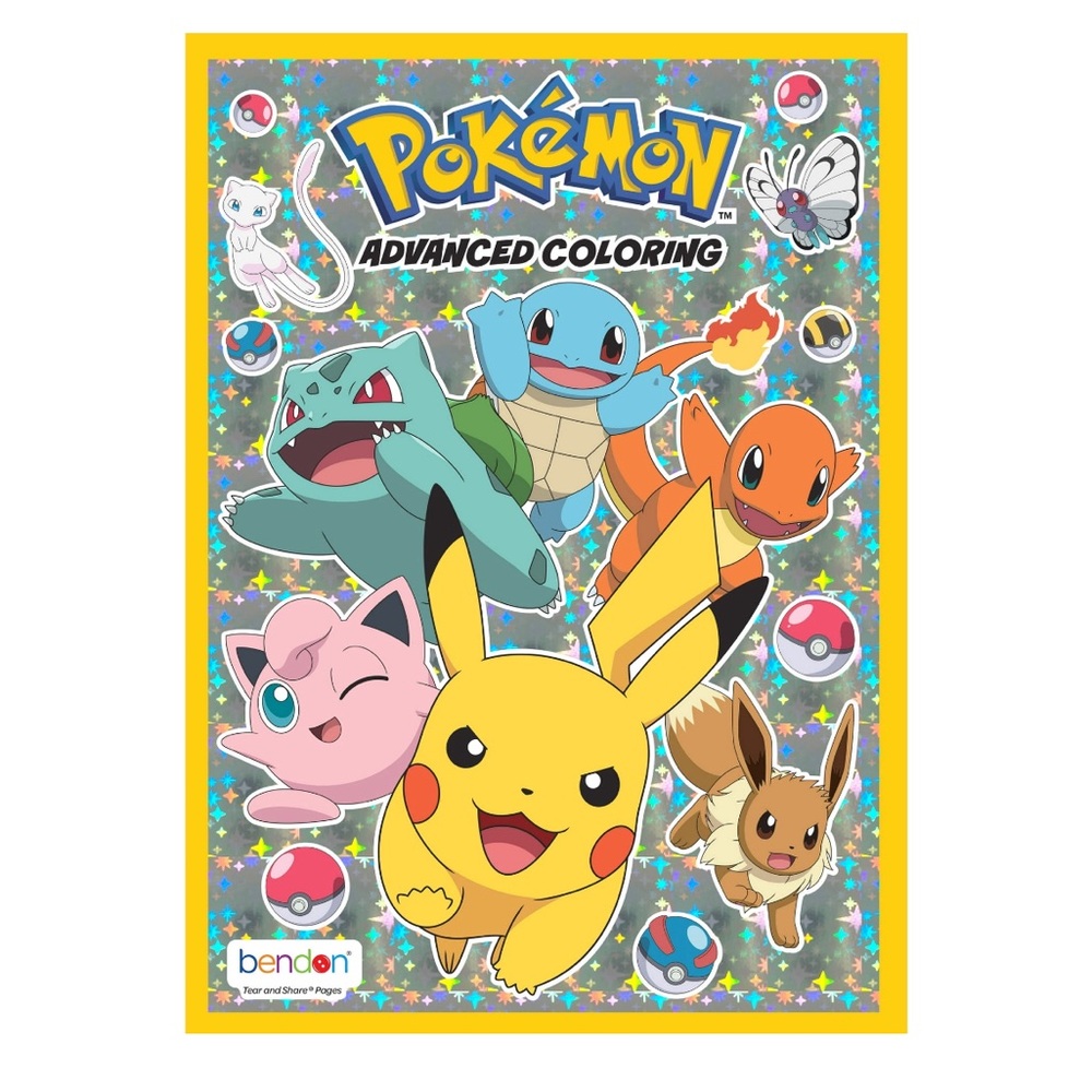 Pokemon 40 Page Advanced Coloring Book, Paperback, NEW